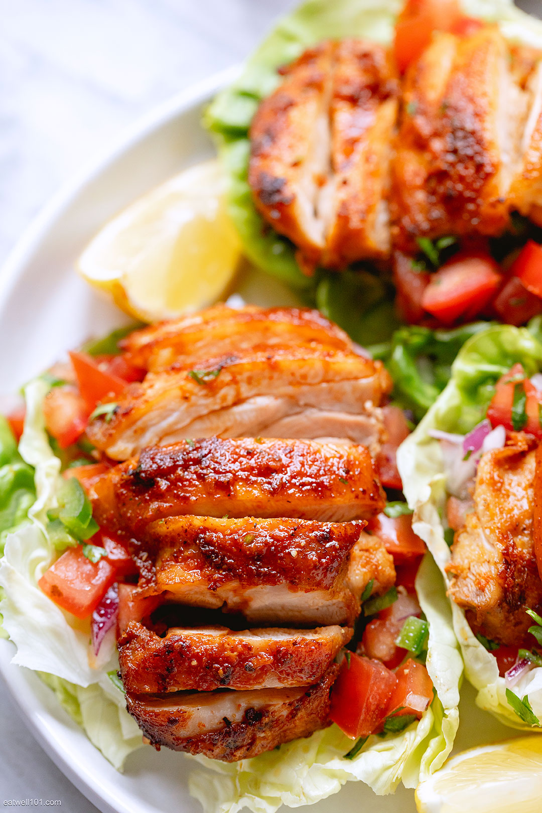Salsa Chicken Lettuce Wraps 2