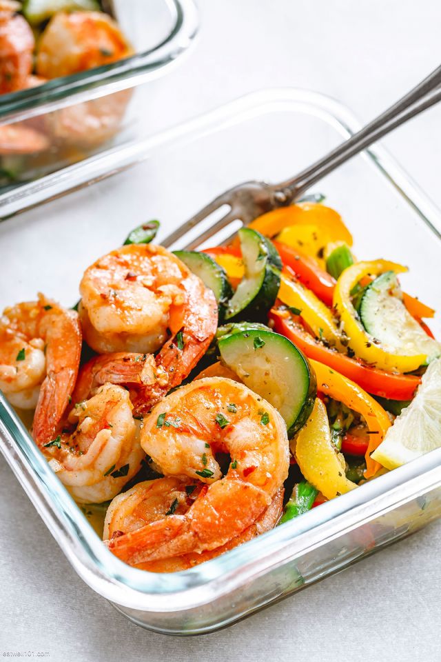 Meal Prep Cajun Shrimp and Veggies