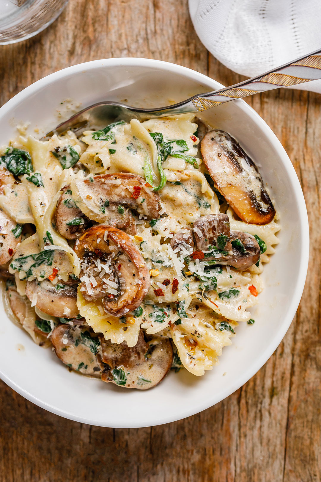 creamy mushroom pasta