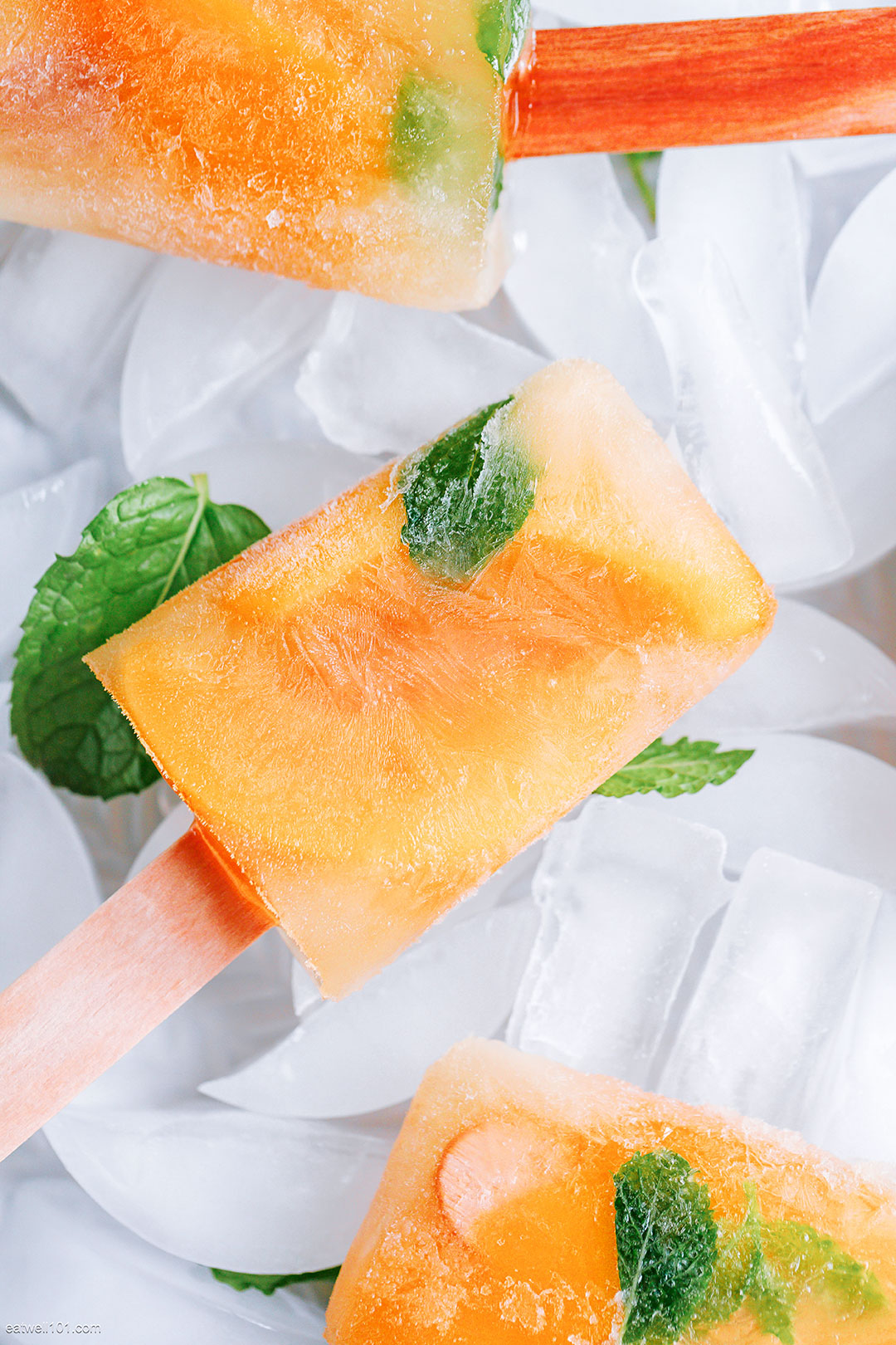 healthy Peach Popsicles
