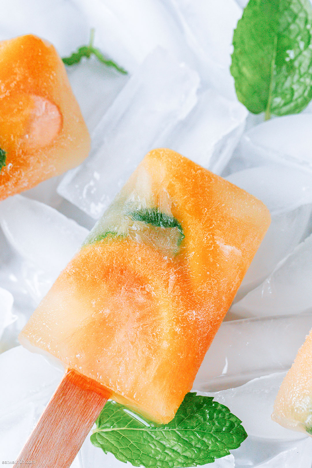 how to make Peach Popsicles