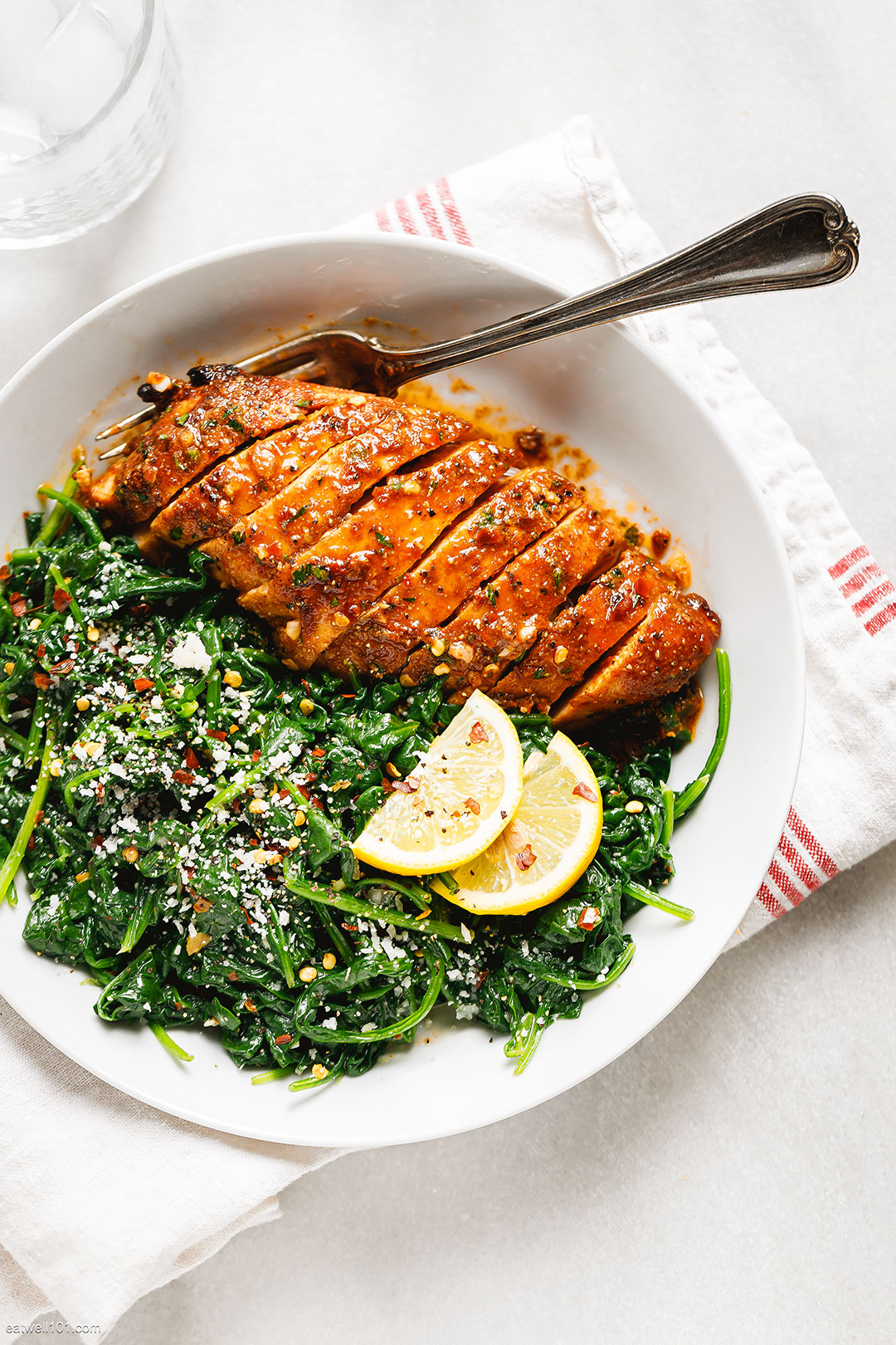 Asado Chicken with Lemon Garlic Spinach 2