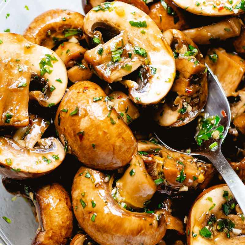 Marinated Mushroom Salad Recipe – Easy Mushrooms Recipe — Eatwell101