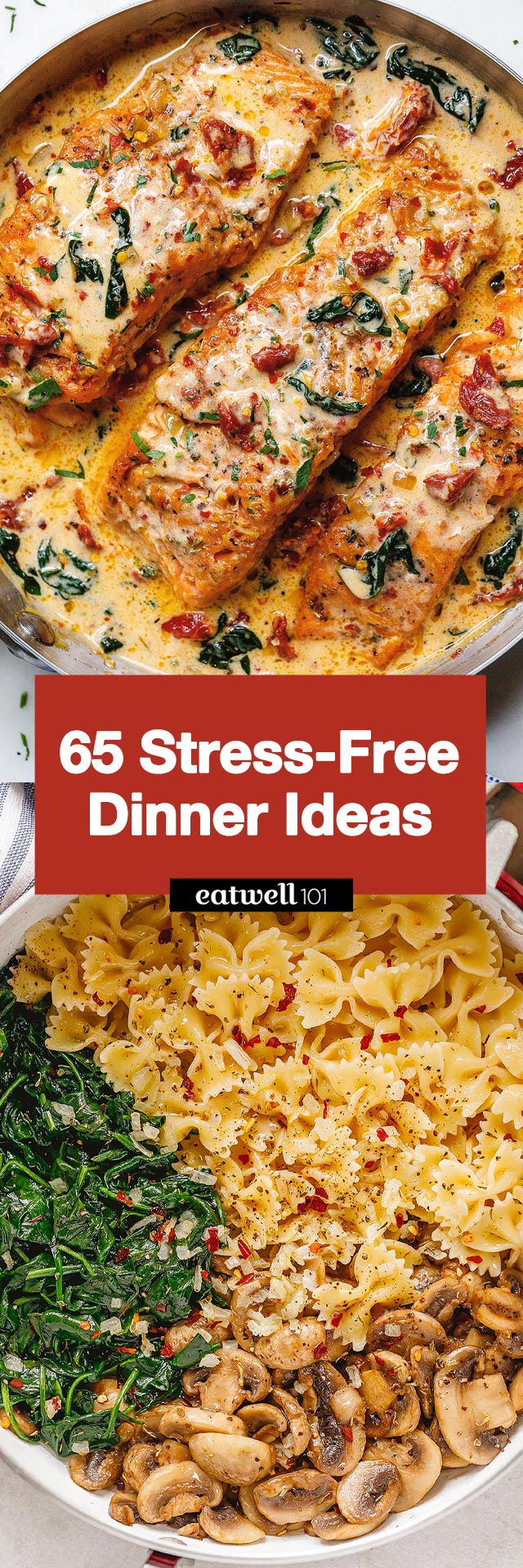 Stress-Free Dinner Recipes - #dinner #recipes #easy #eatwell101 - These stress-free dinner recipes cut down on effort and prepping without sacrificing flavor!