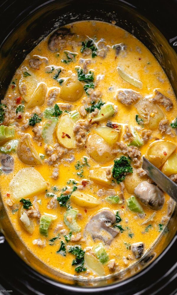 Crock-Pot Tuscan Sausage Soup