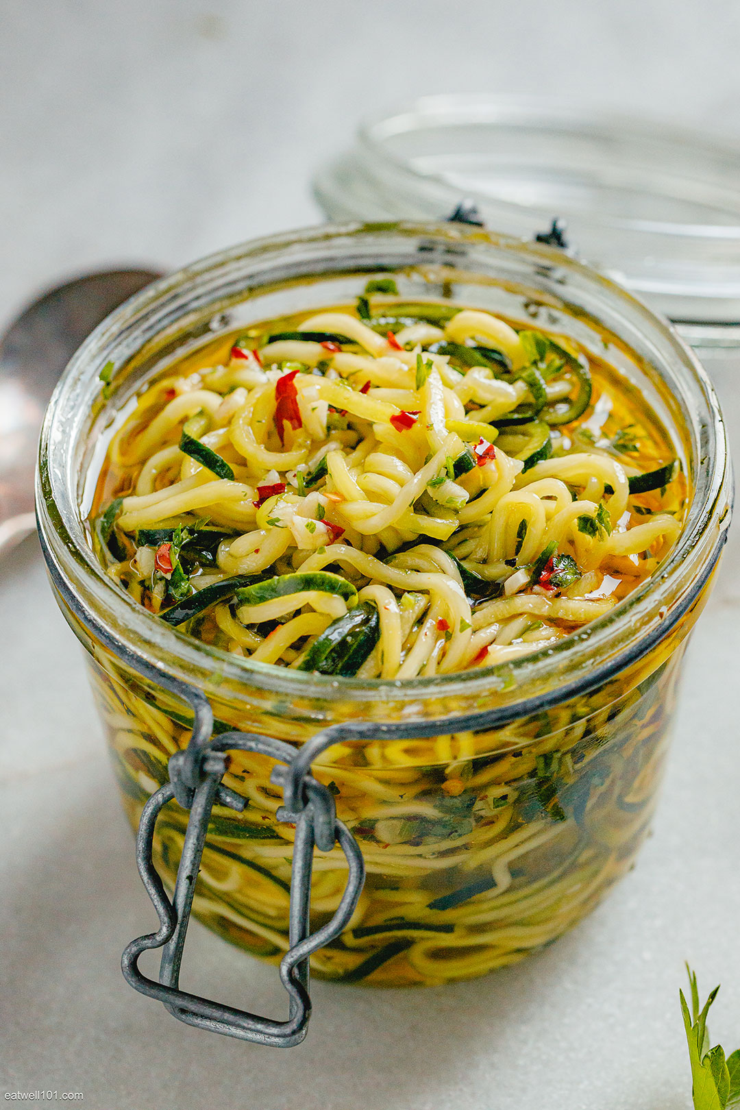 Marinated Zucchini Noodles