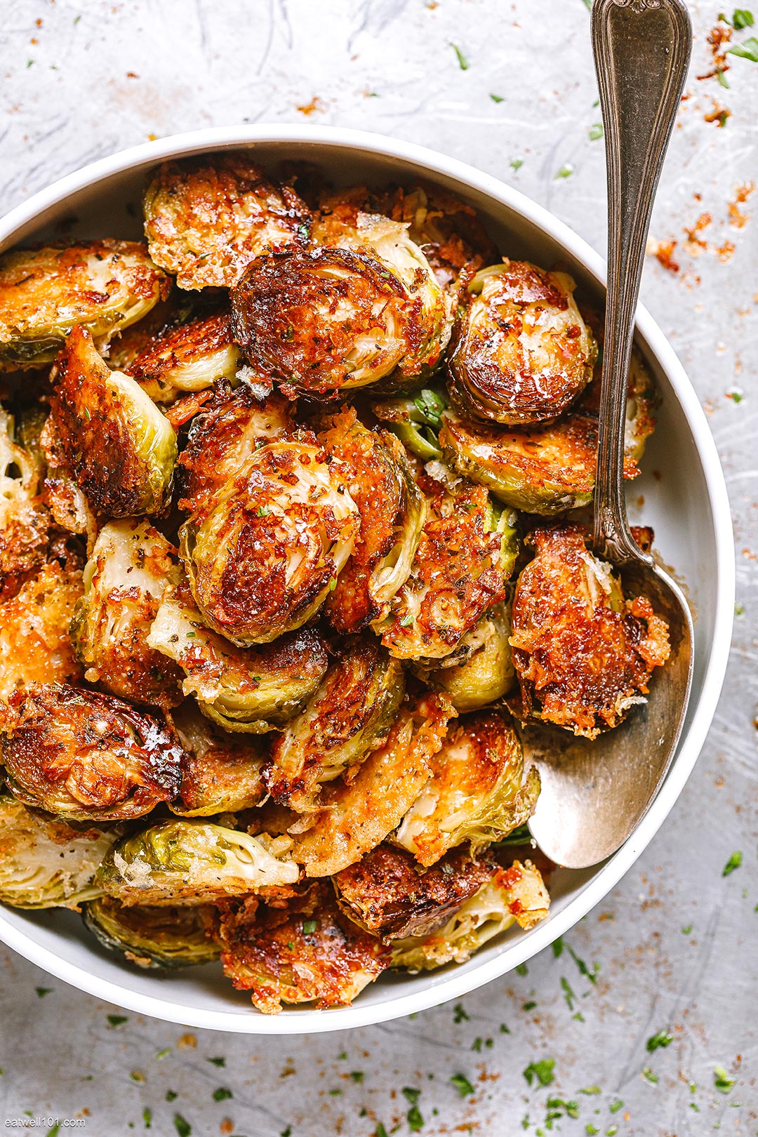 Parmesan Roasted Brussels Sprouts recipe 1