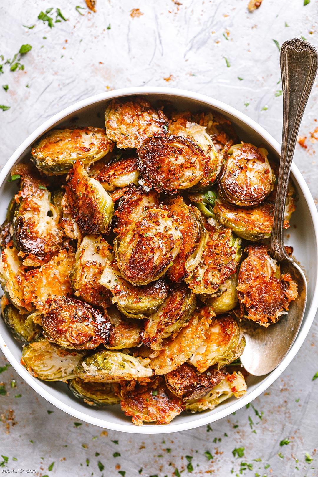 Parmesan Roasted Brussels Sprouts recipe