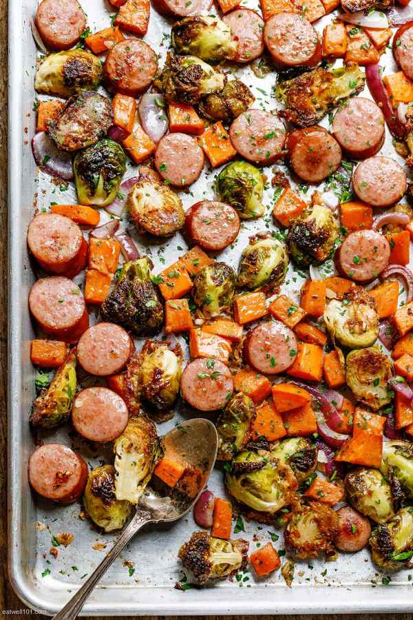 Sheet-Pan Sausage and Fall Veggies