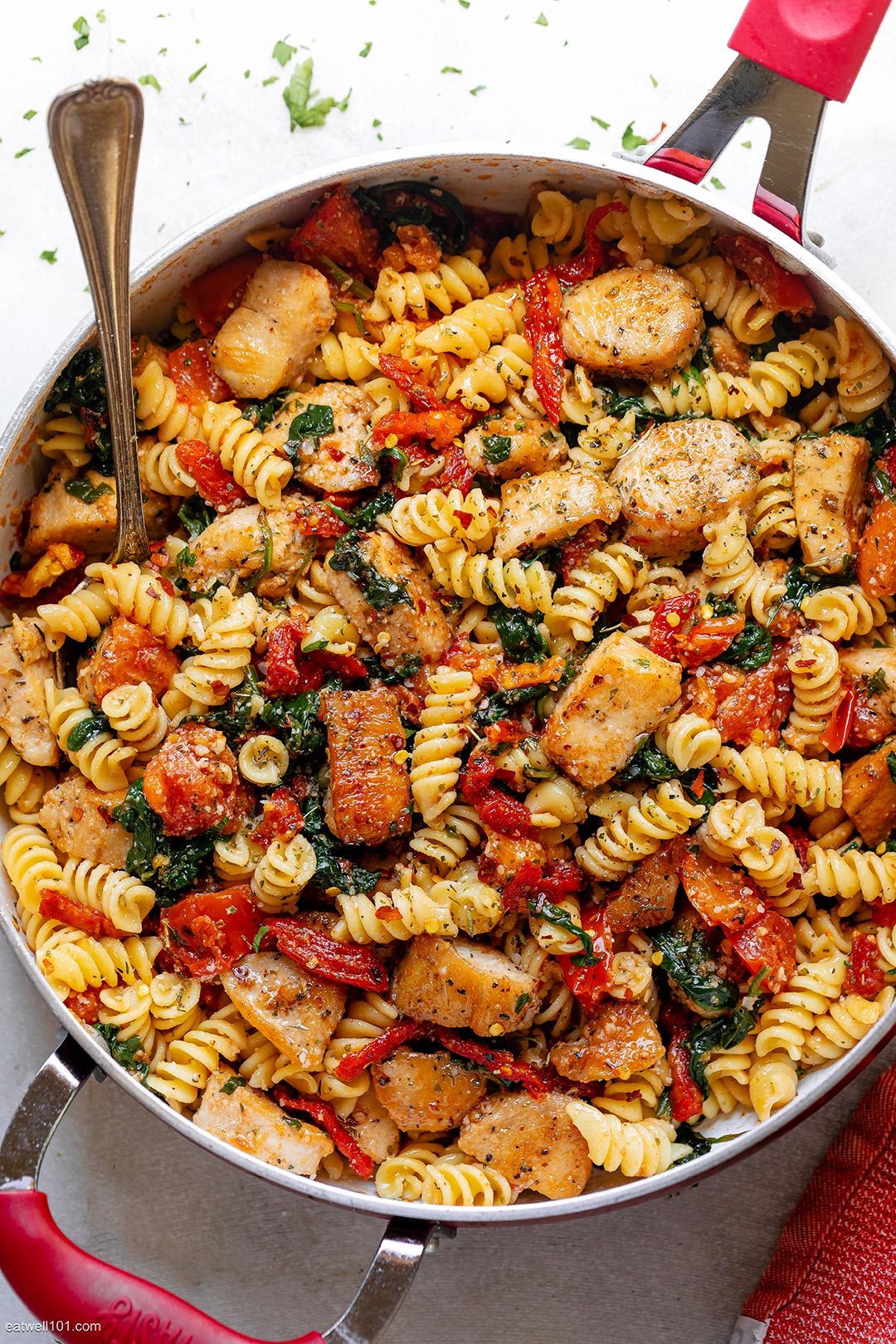 Tomato Spinach Chicken Pasta Recipe – Best Chicken Pasta Recipe