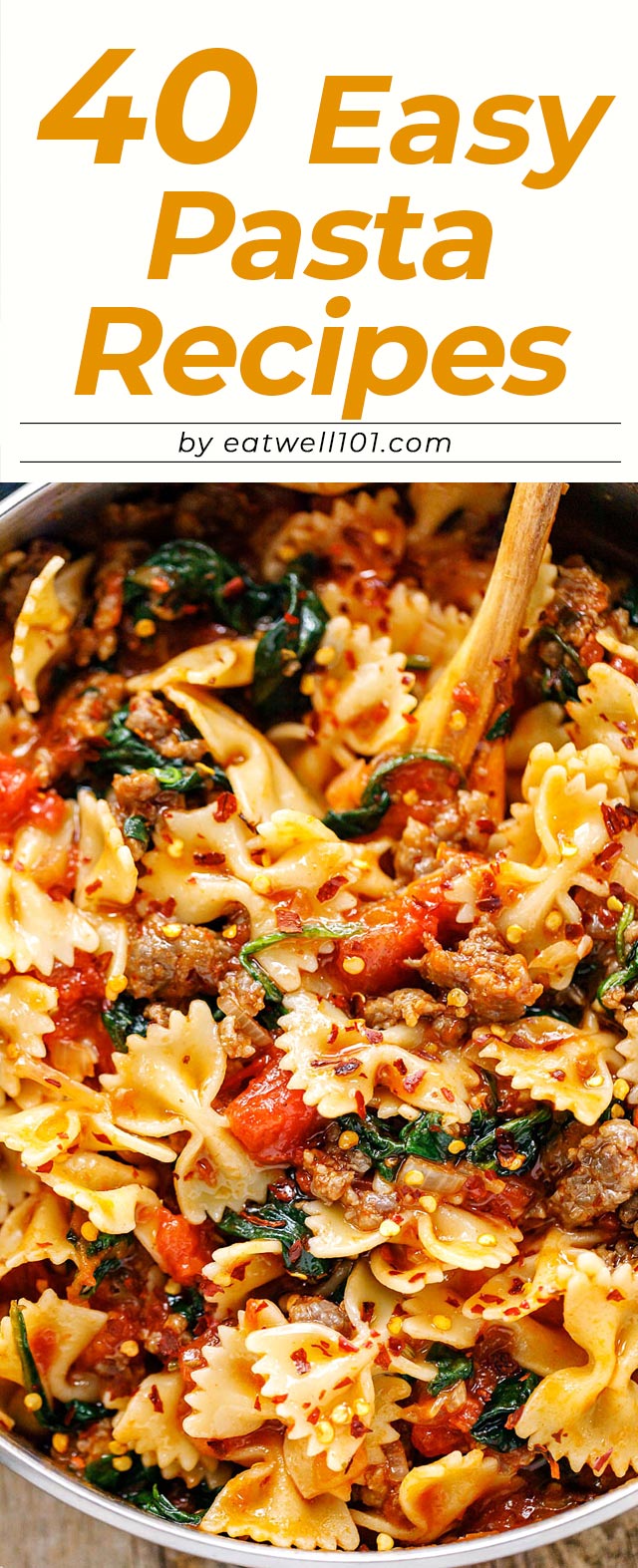 Pasta Dinner Recipes - #pasta #dinner #recipes #eatwell101 - These easy pasta recipes will satisfy any pasta craving and make dinner 100% stress-free.