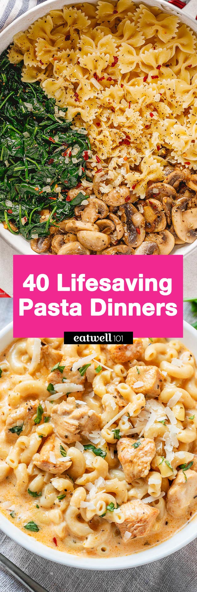 Pasta Dinner Recipes - #pasta #dinner #recipes #eatwell101 - These easy pasta recipes will satisfy any pasta craving and make dinner 100% stress-free.