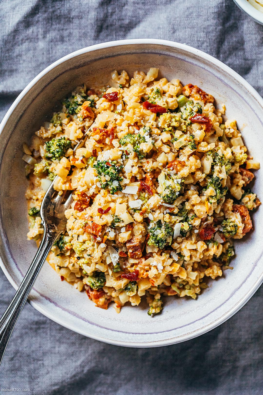 Creamy Broccoli and Cauliflower Skillet recipe