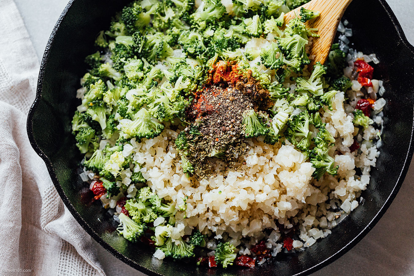 cauliflower broccoli stir fry