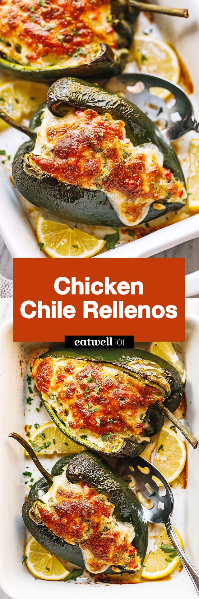 Chicken Stuffed Chile Rellenos - #chicken #chilerellenos #recipe #eatwell101 - These chicken chile Rellenos are so easy to make and out-of-this-world delicious.