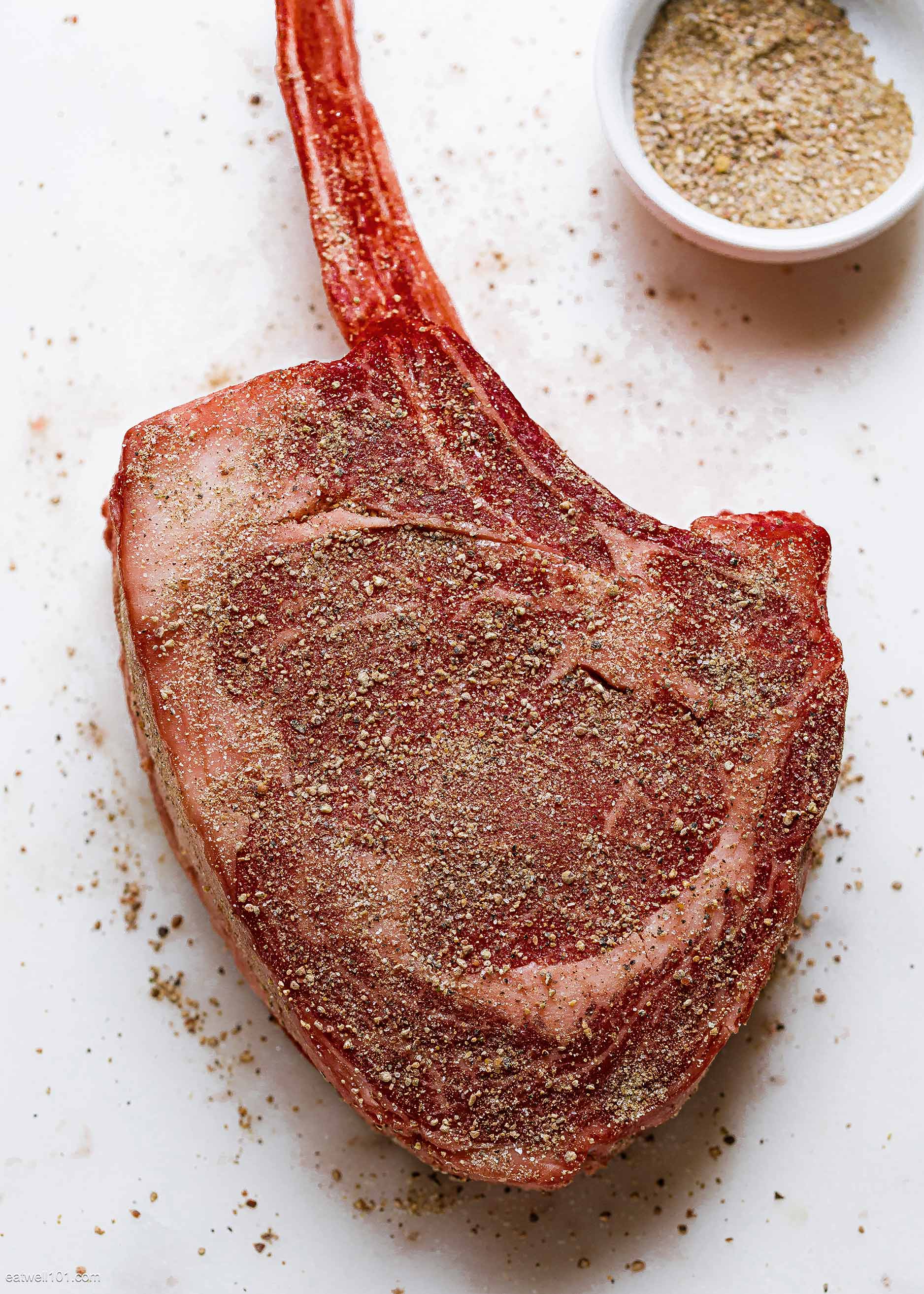 how to roast a rib eye steak