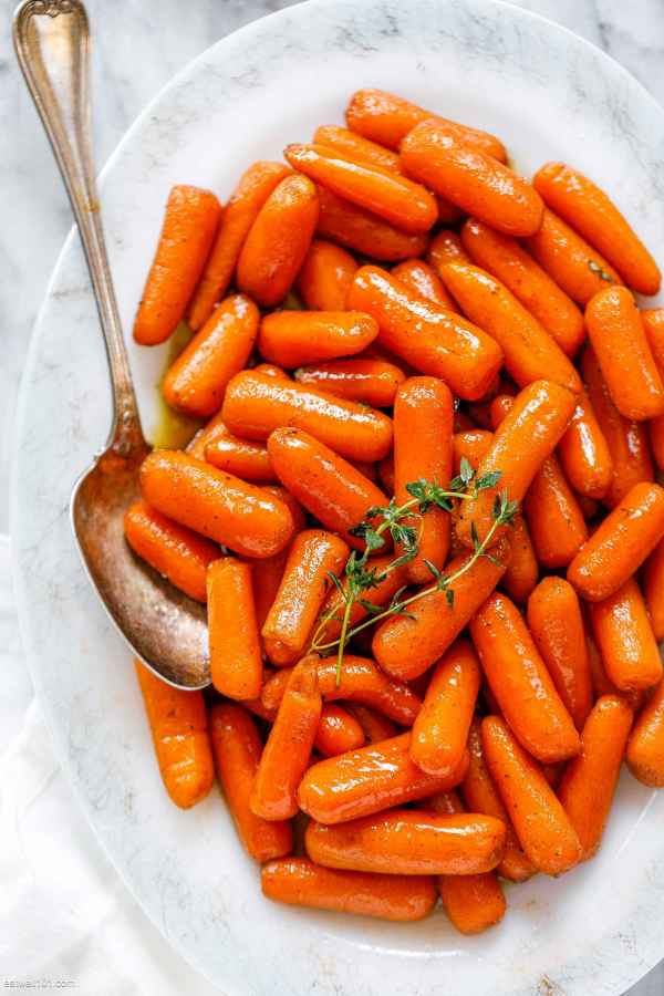 Slow-Cooker Glazed Carrots Recipe - #recipe by #eatwell101 - https://www.eatwell101.com/slow-cooker-carrots-recipe