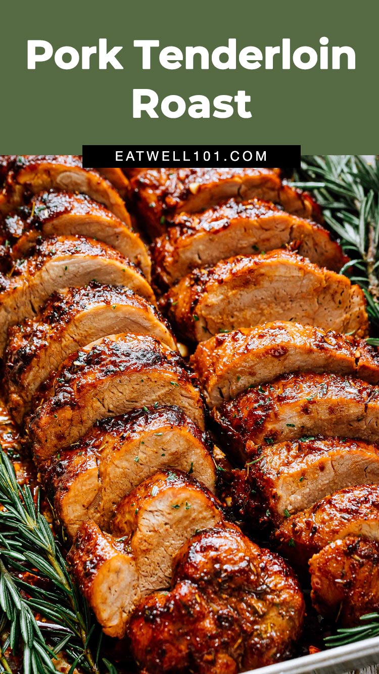 Roasted Pork Tenderloin Recipe -  #pork #tenderloin #recipe #eatwell101 - This roasted pork tenderloin is rich with holiday flavor - Incredibly tender, juicy and delicious!