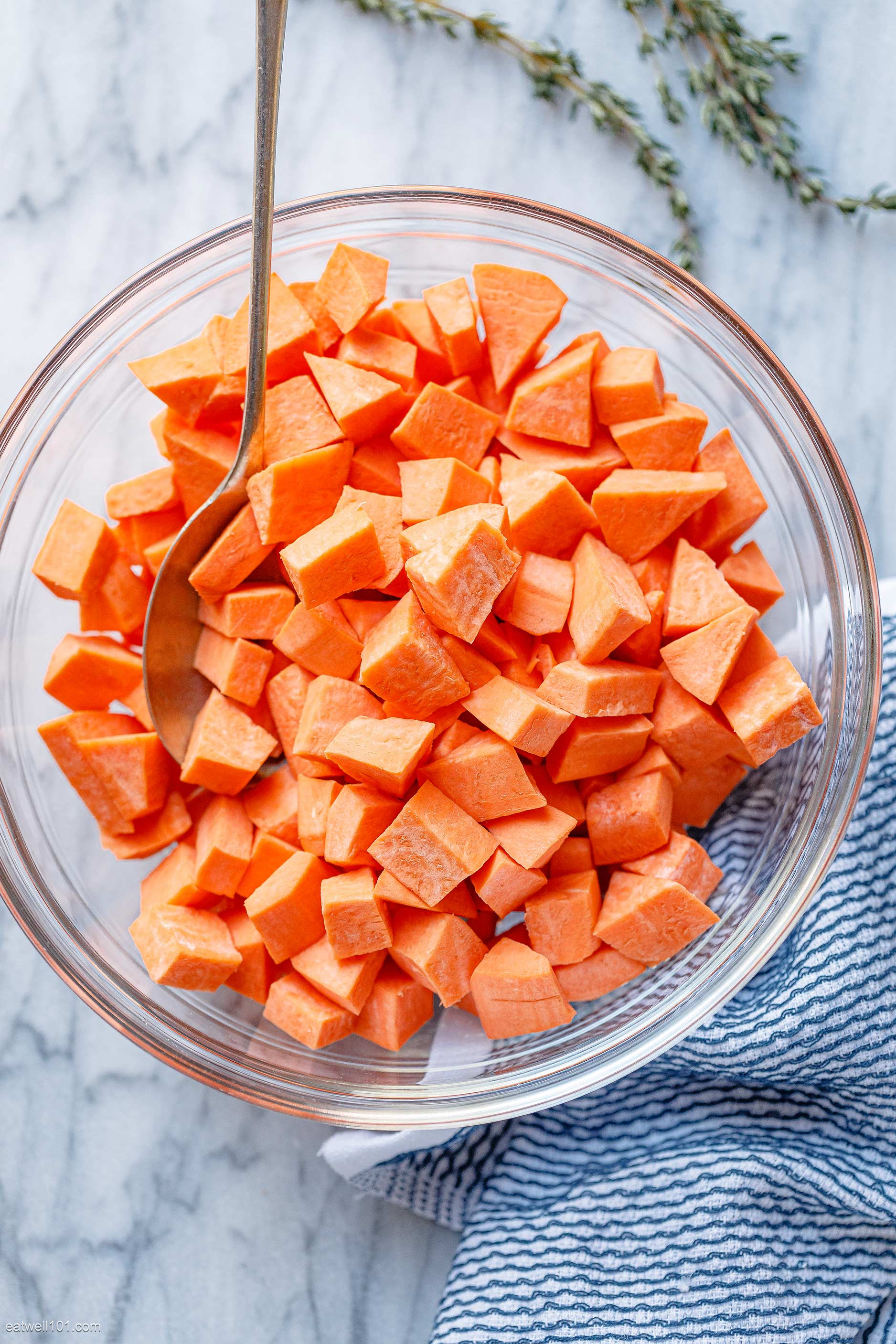 How to Cut Sweet Potatoes - It's a Veg World After All®