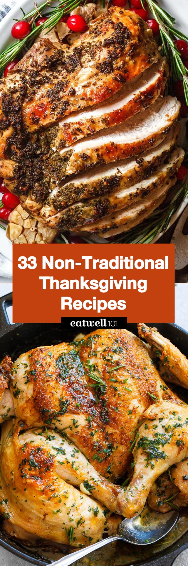 Non-Traditional Thanksgiving Dinner Recipe Ideas - #thanksgiving #recipe #eatwell101 - These non-traditional Thanksgiving dinner recipes are the perfect way to take your Thanksgiving menu from boring to memorable! 