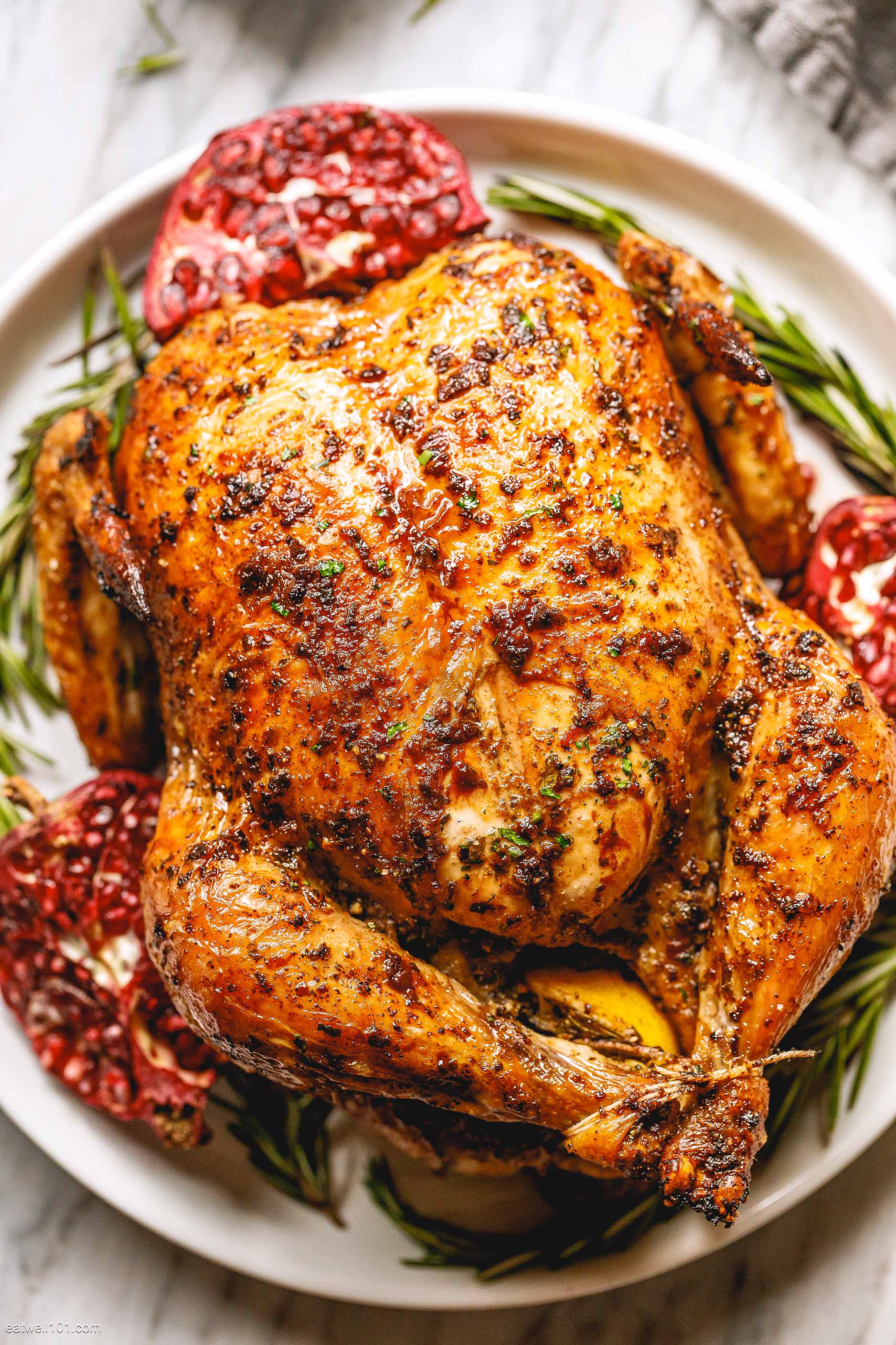 Roasted Chicken Recipe with Garlic Herb Butter – Whole Roasted Chicken
