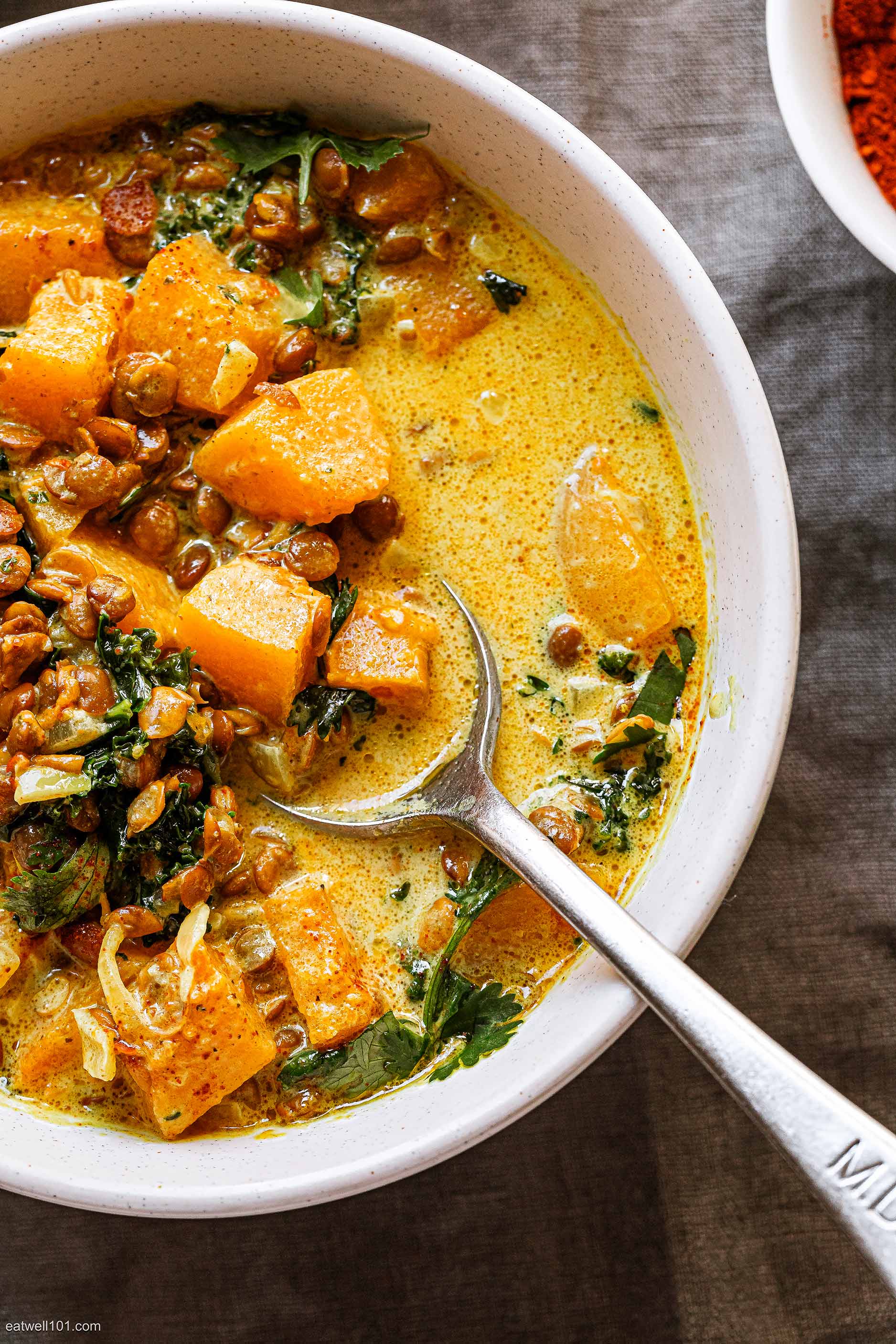 vegan Coconut Butternut Lentil Stew