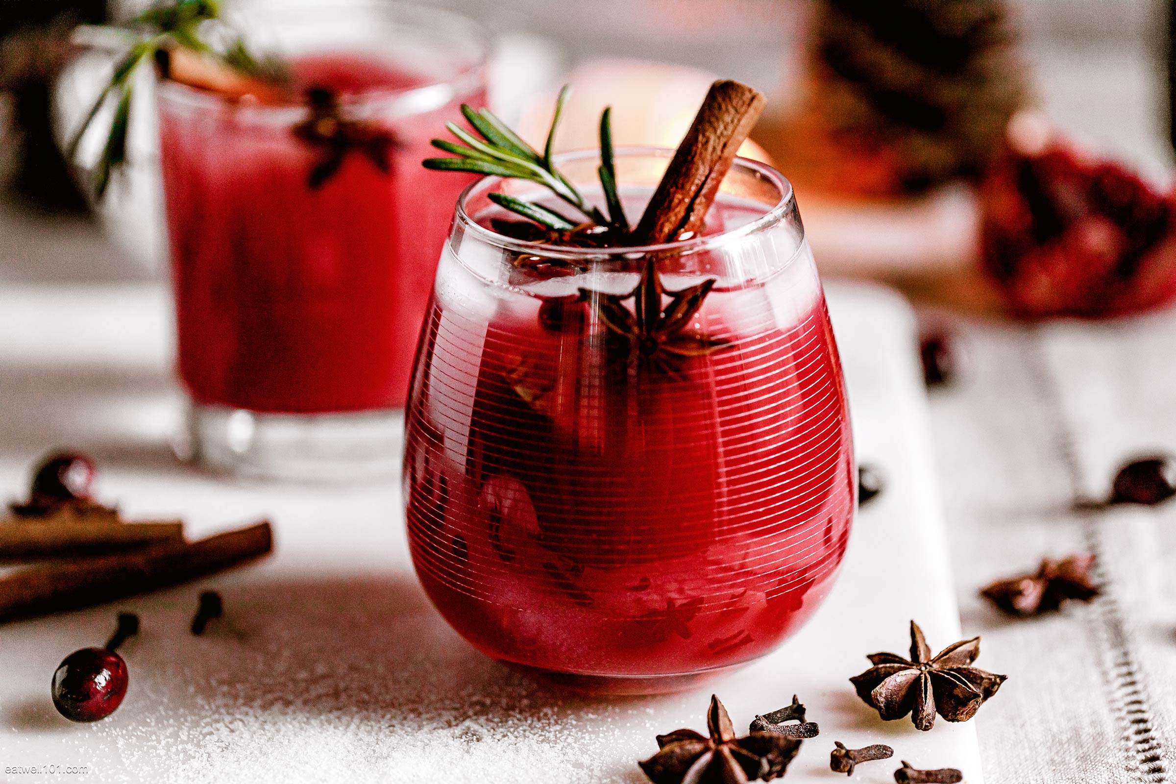 Christmas Cranberry Bourbon Cocktail