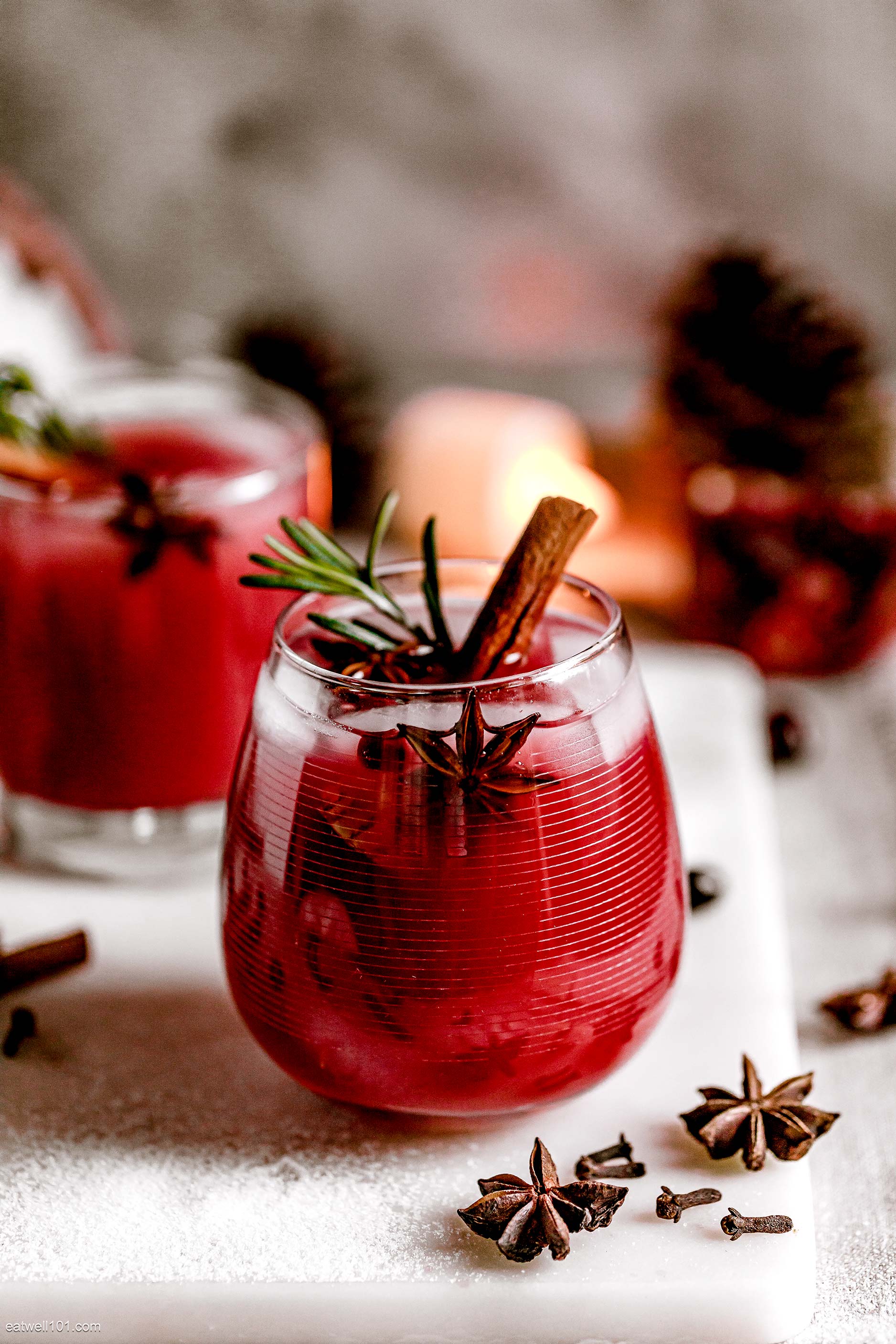 Christmas Cranberry Bourbon Cocktail