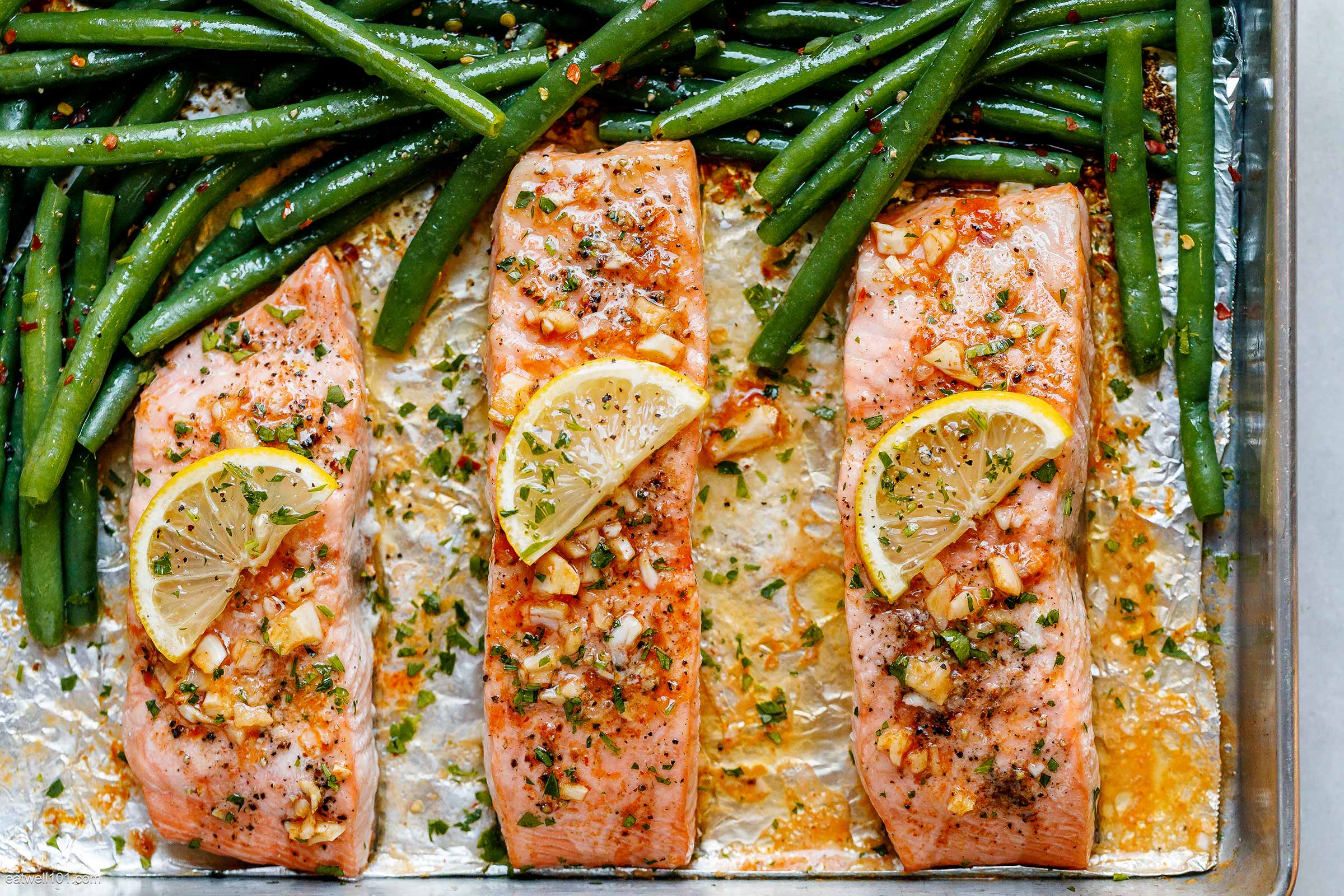 Garlic Butter Baked Salmon