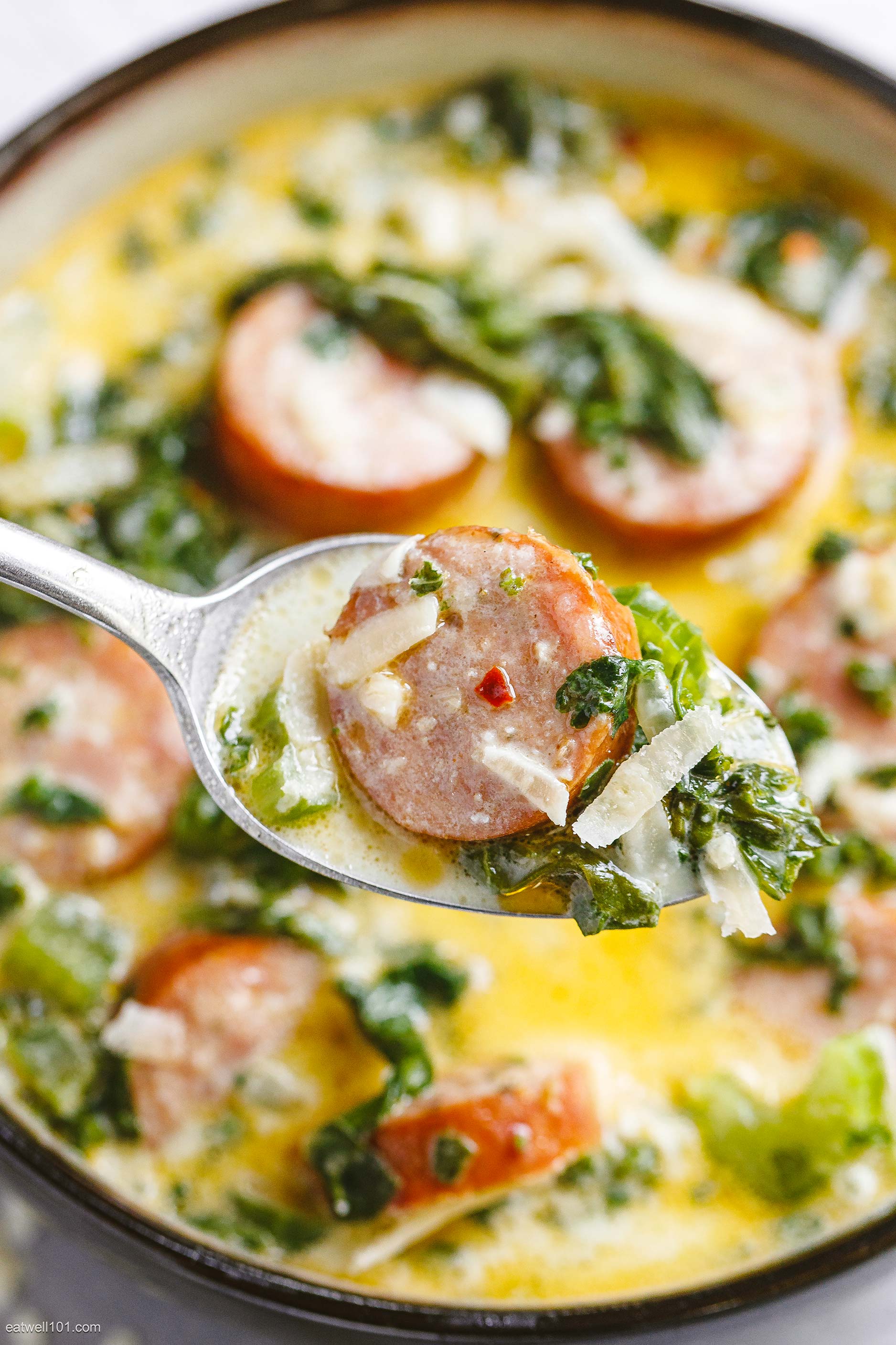 Creamy Sausage Soup Recipe With Green Vegetables – Green Sausage Soup ...