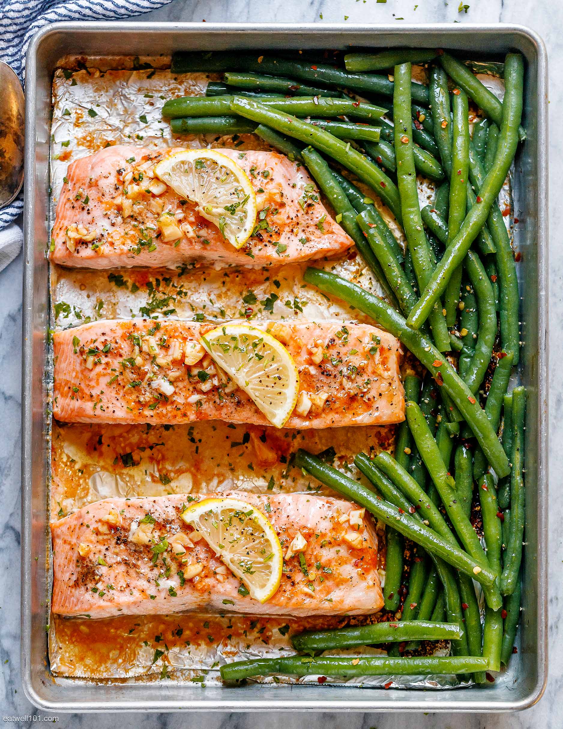 Garlic Butter Baked Salmon — Eatwell101