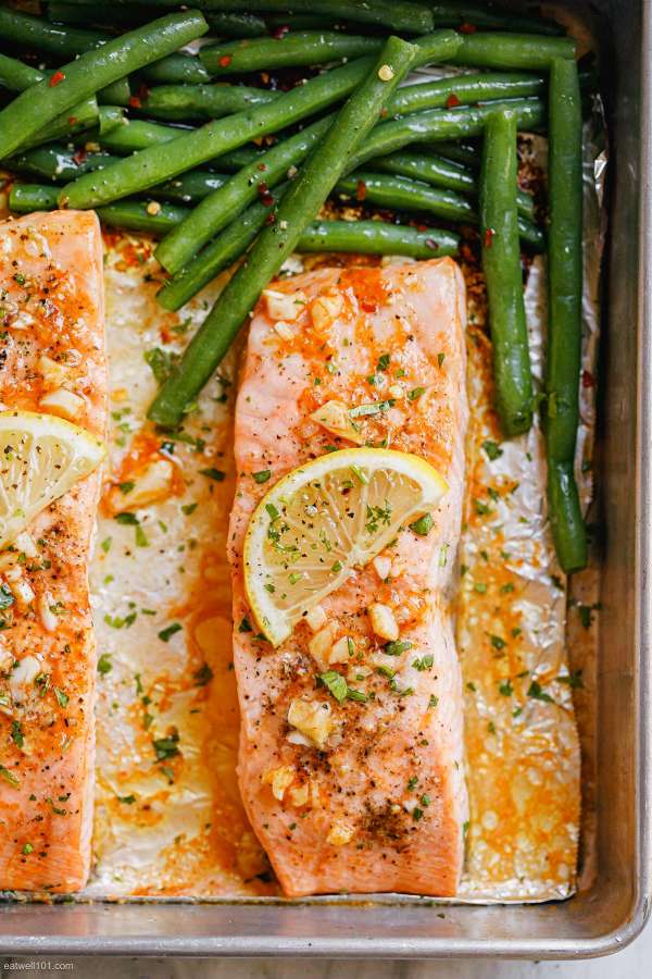 Garlic Butter Baked Salmon
