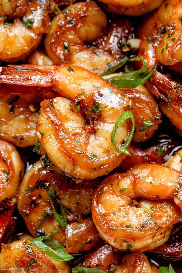20-Minute Honey Garlic Shrimp - #recipe by #eatwell101 - https://www.eatwell101.com/honey-garlic-shrimp-recipe