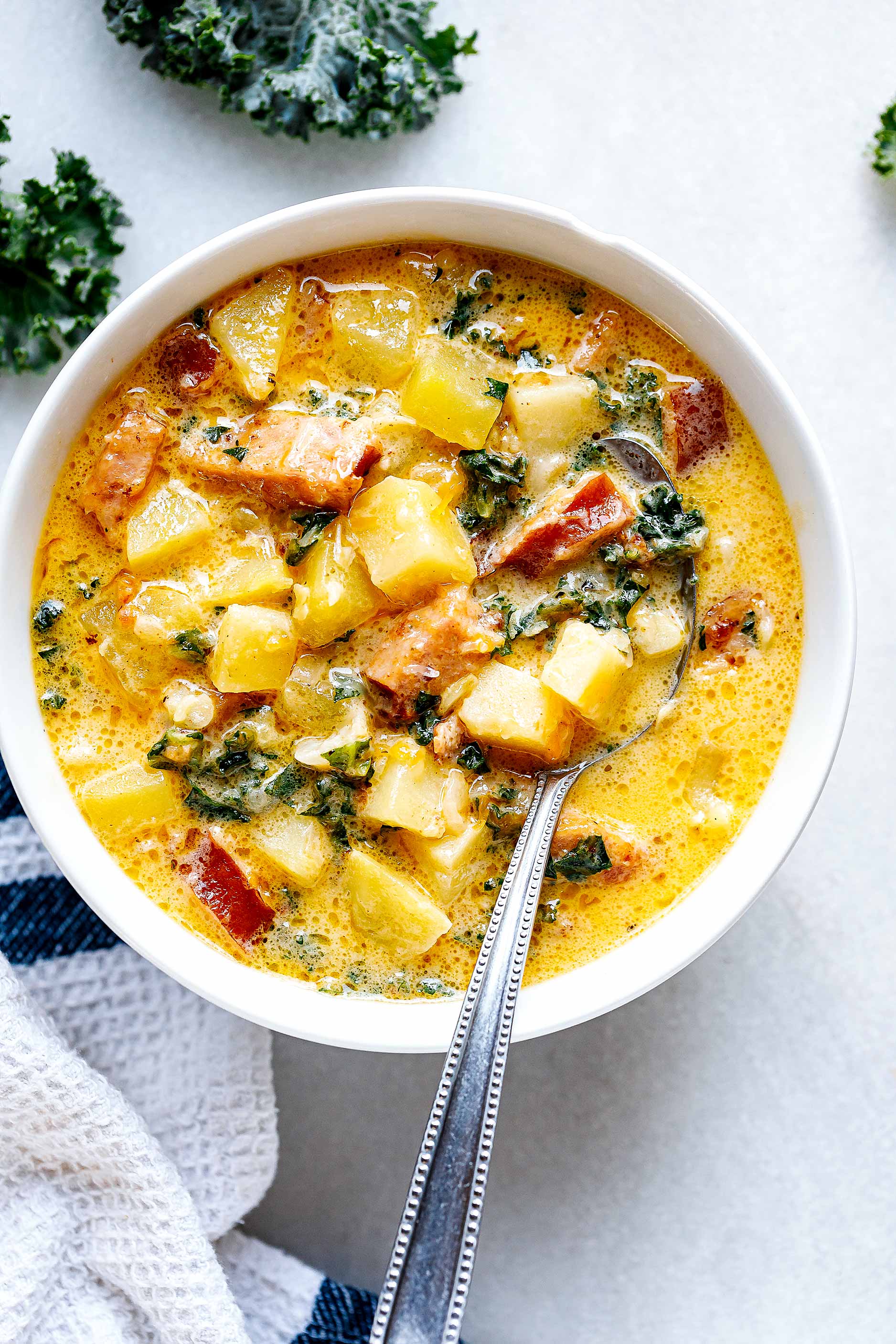 Creamy Instant Pot Sausage Soup Recipe with Kale and Potato – Instant ...