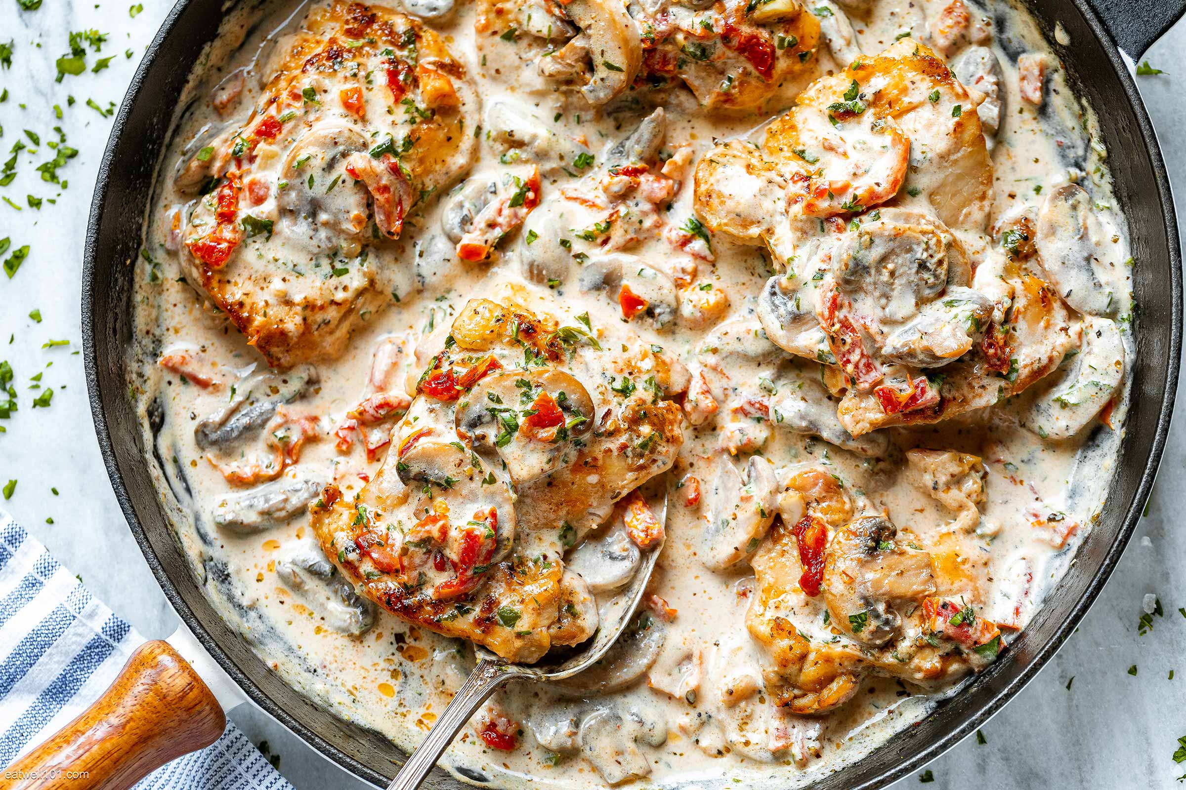 Chicken Thighs With Mushrooms