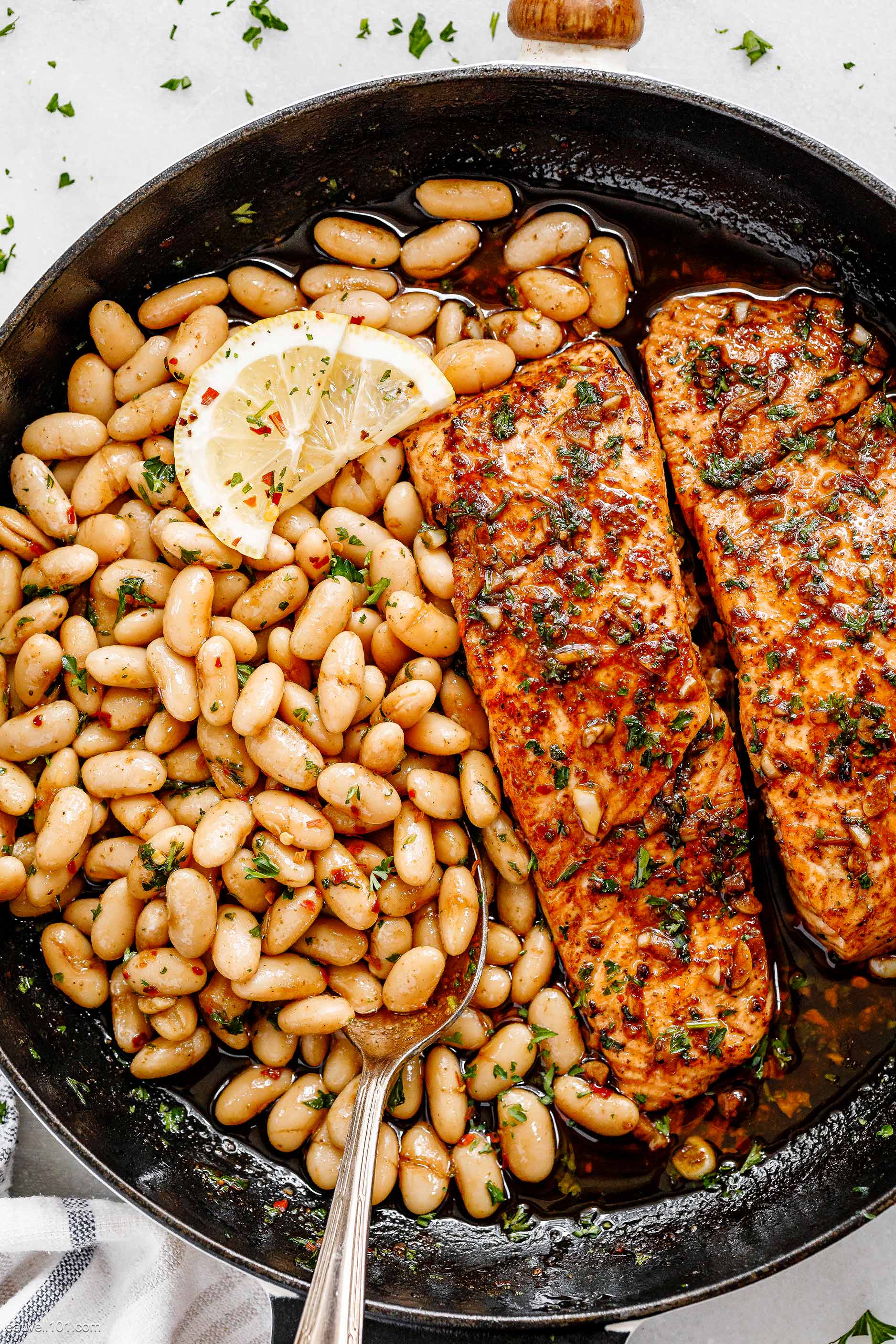 Salmon and Beans Recipe 1