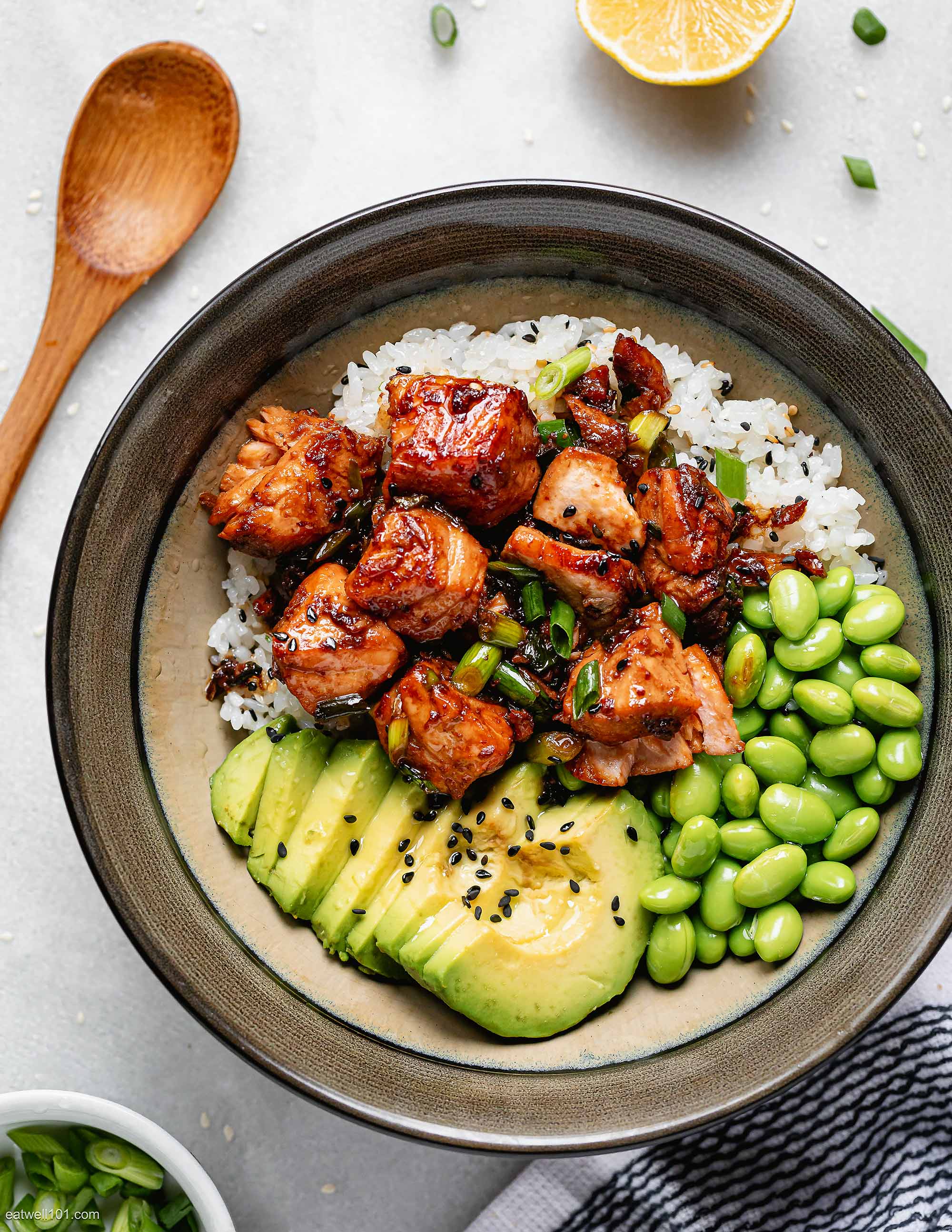 Teriyaki Salmon Bowl Recipe — Eatwell101