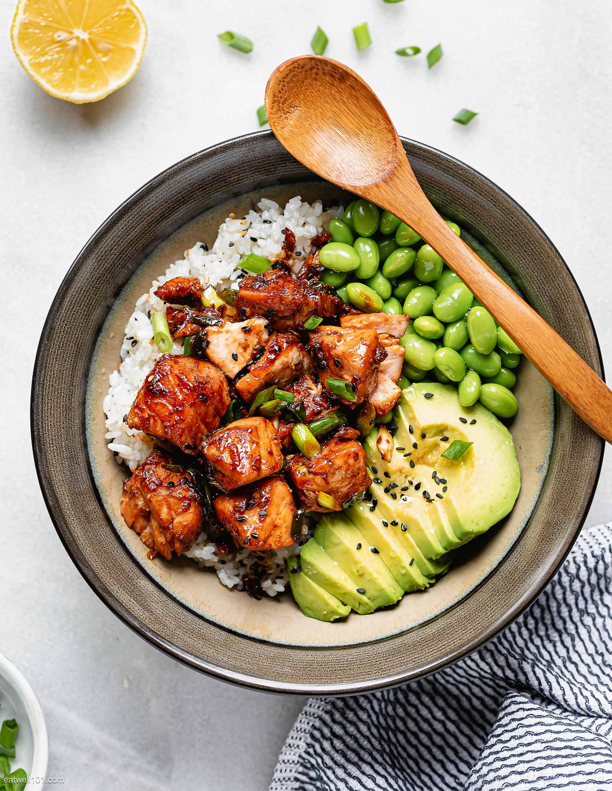 Teriyaki Salmon Bowl Recipe — Eatwell101