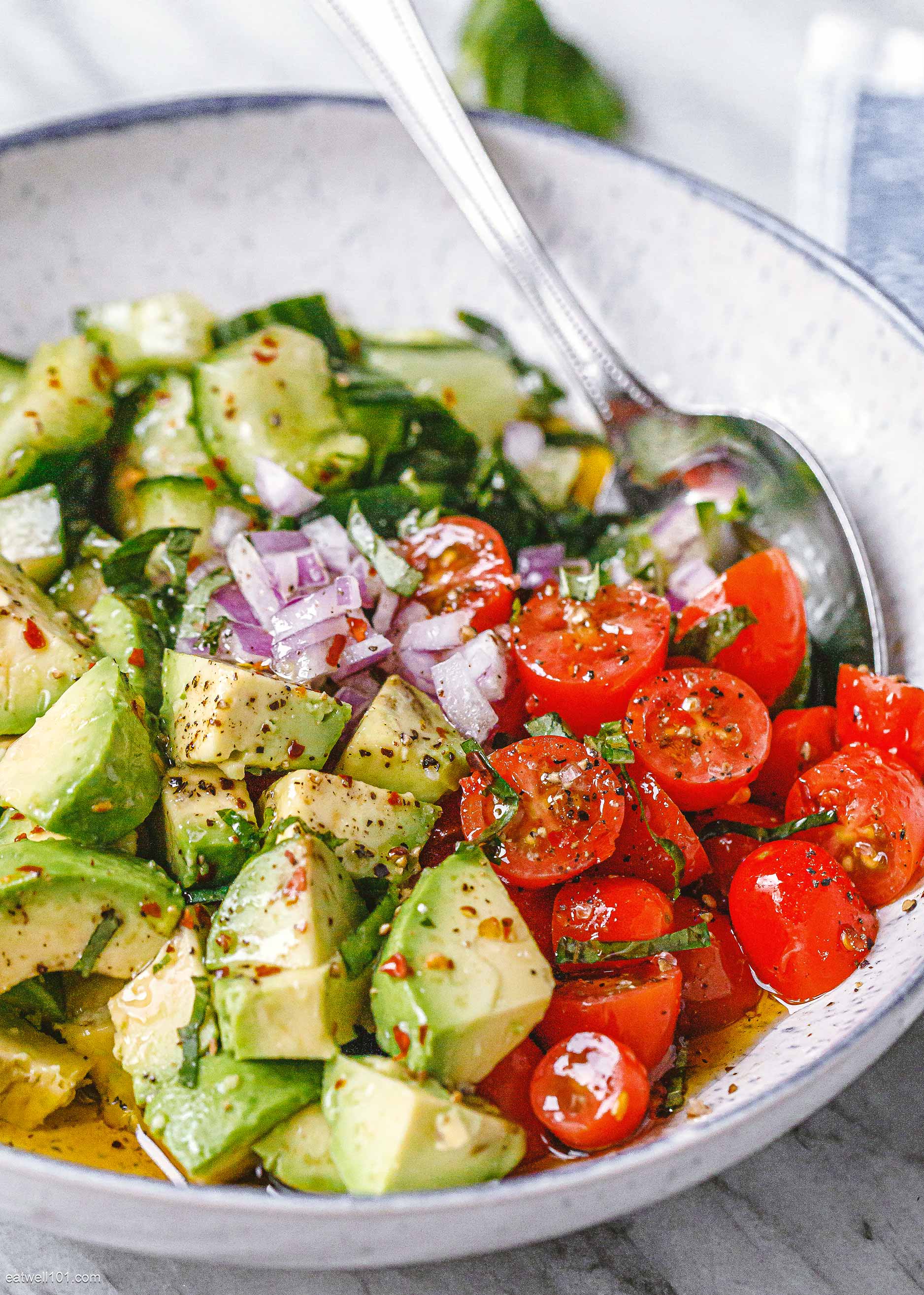 Healthy Cucumber Salad Recipe with Tomato, Avocado – Cucumber Salad
