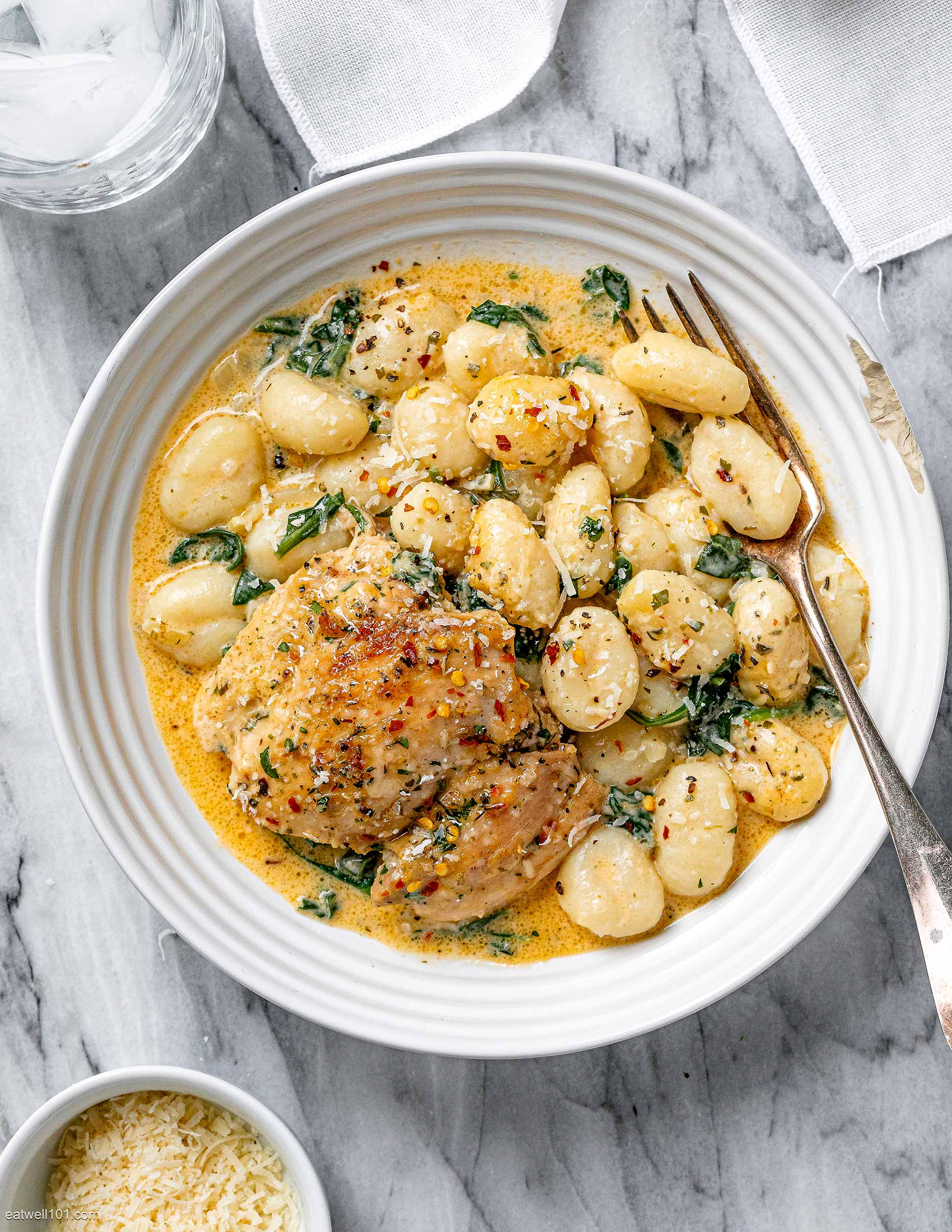 Creamy Spinach Chicken Gnocchi Recipe — Eatwell101