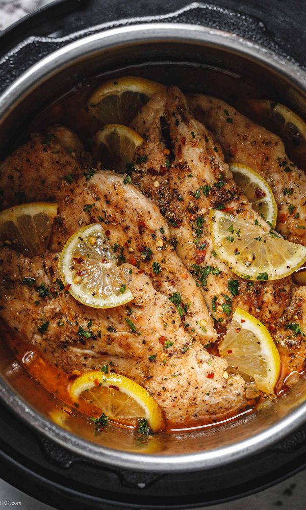 Instant Pot Lemon Garlic Chicken Breasts