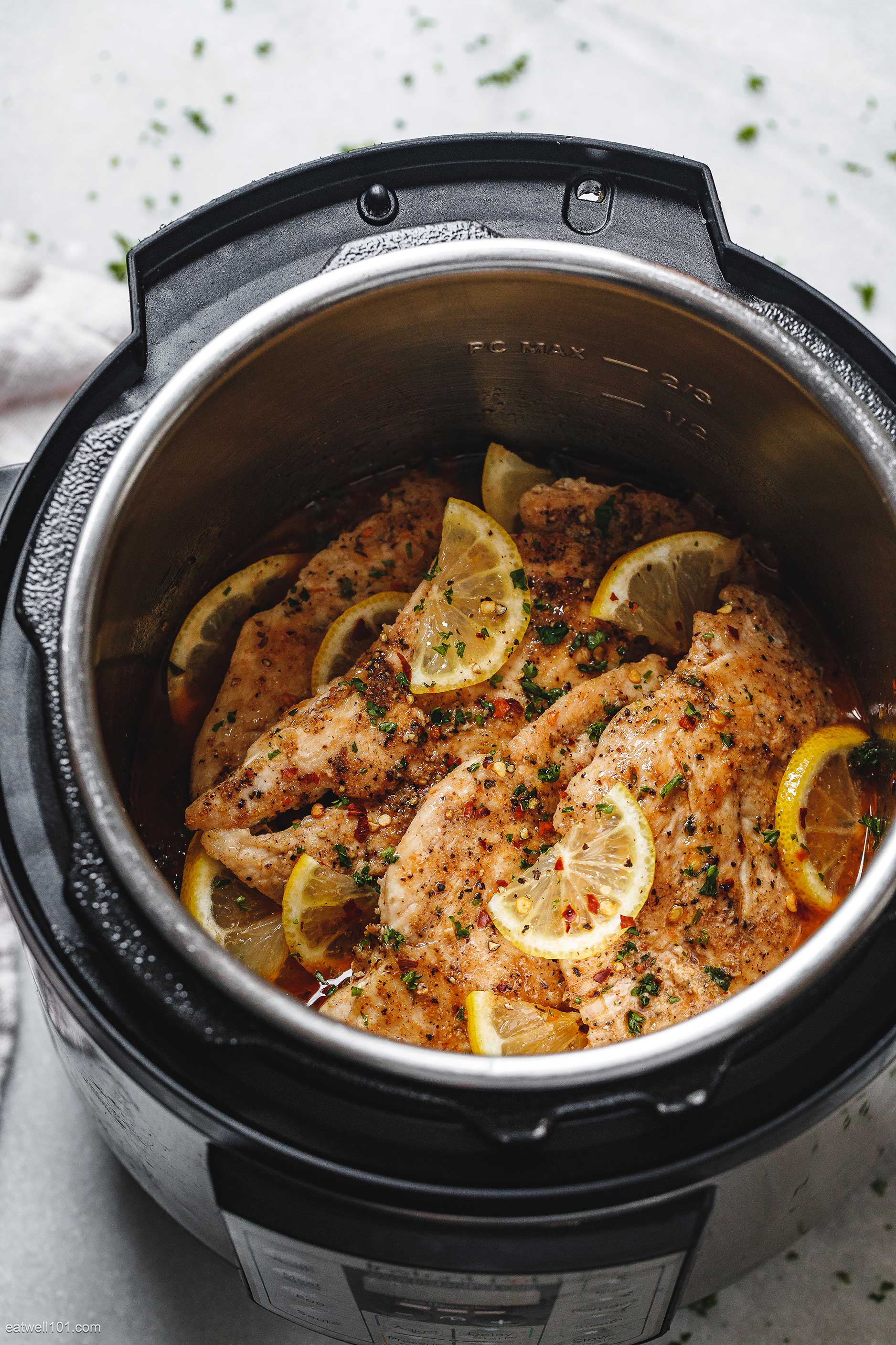 Instant Pot Lemon Garlic Chicken Breasts Recipe – Instant Pot Chicken ...