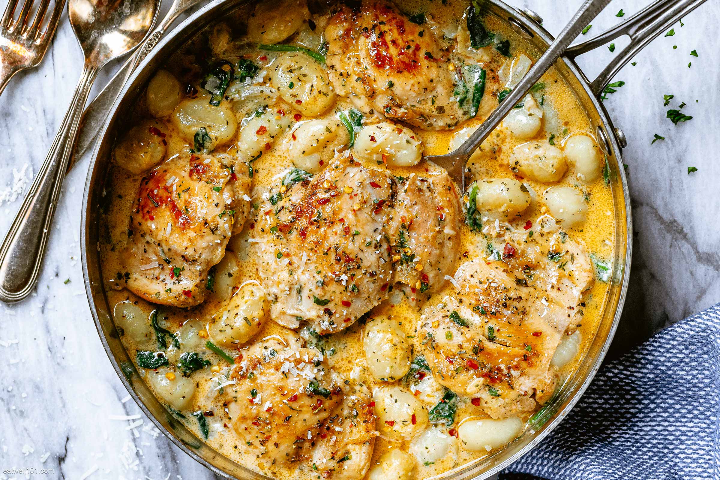 Creamy Spinach Chicken Gnocchi