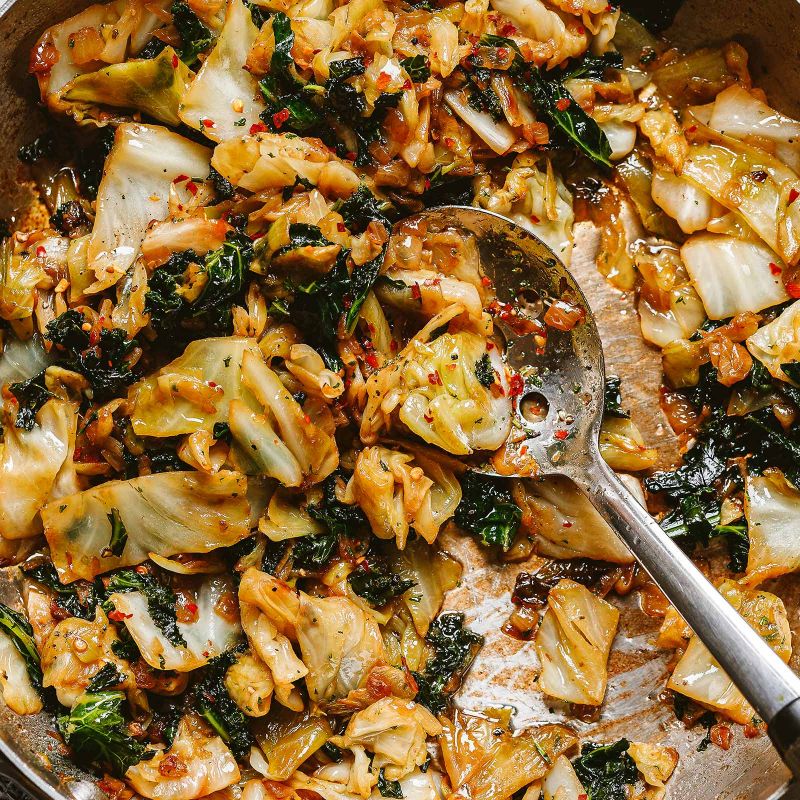 Cabbage Kale Sauteed Sautéed