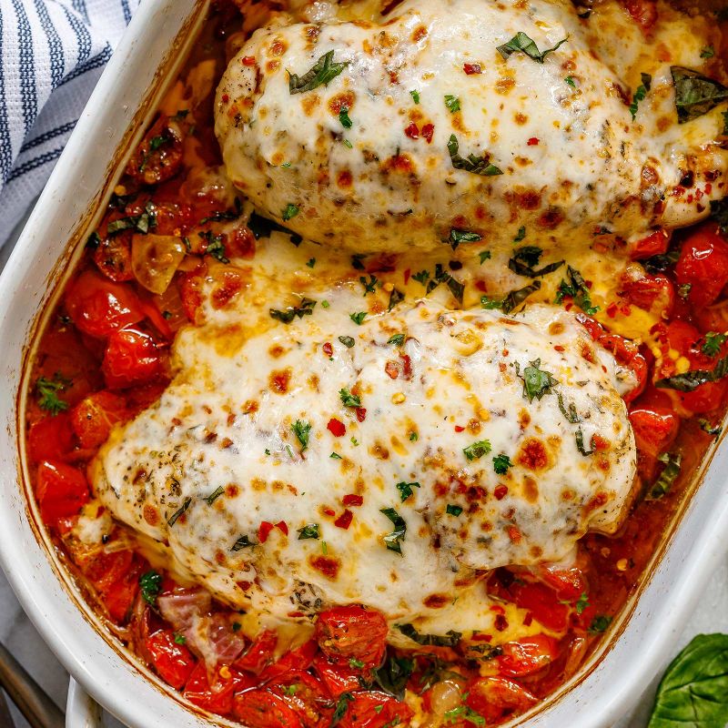 Mozzarella Baked Chicken Breasts Recipe Baked Chicken Recipe — Eatwell101