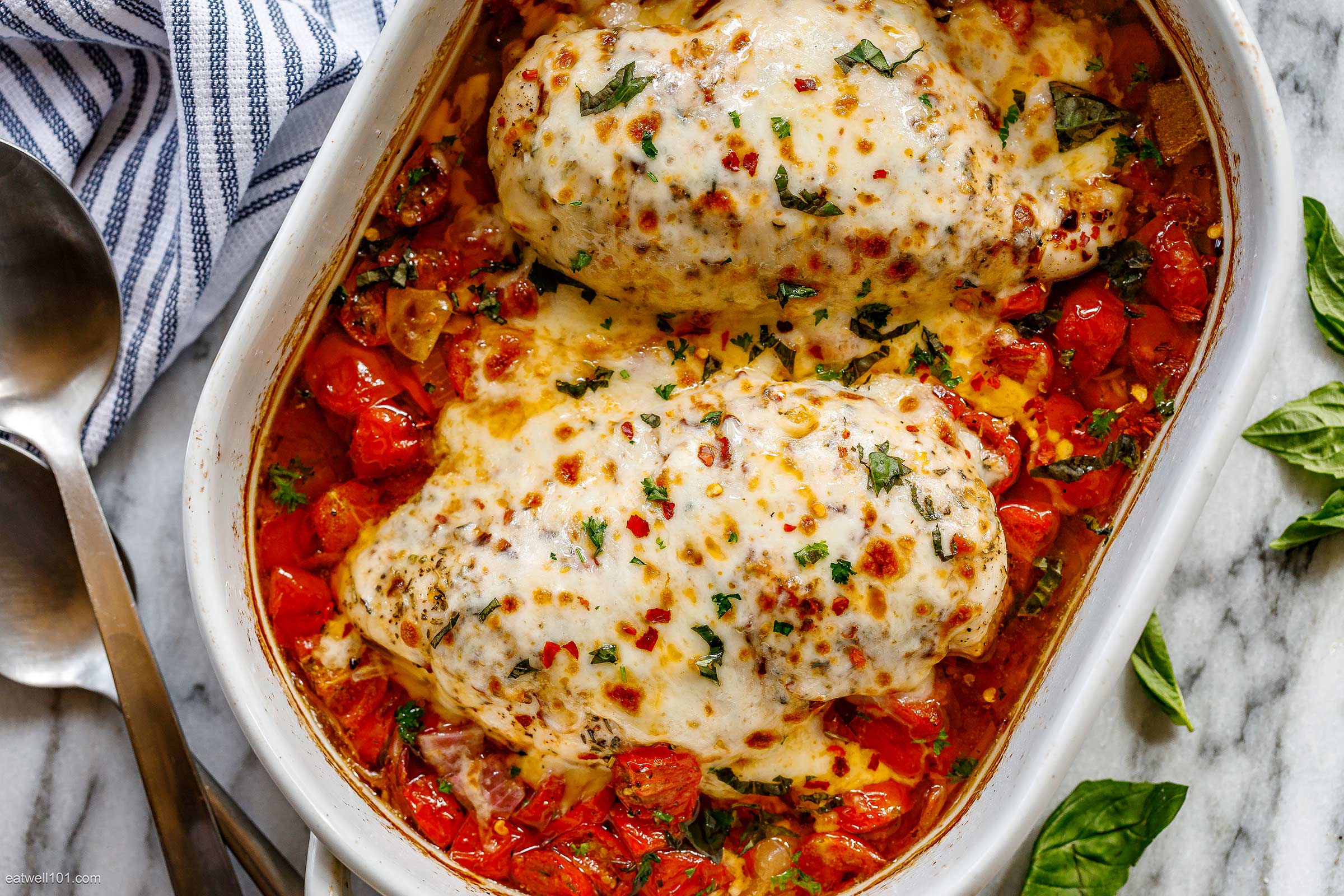 Mozzarella Baked Chicken Breasts