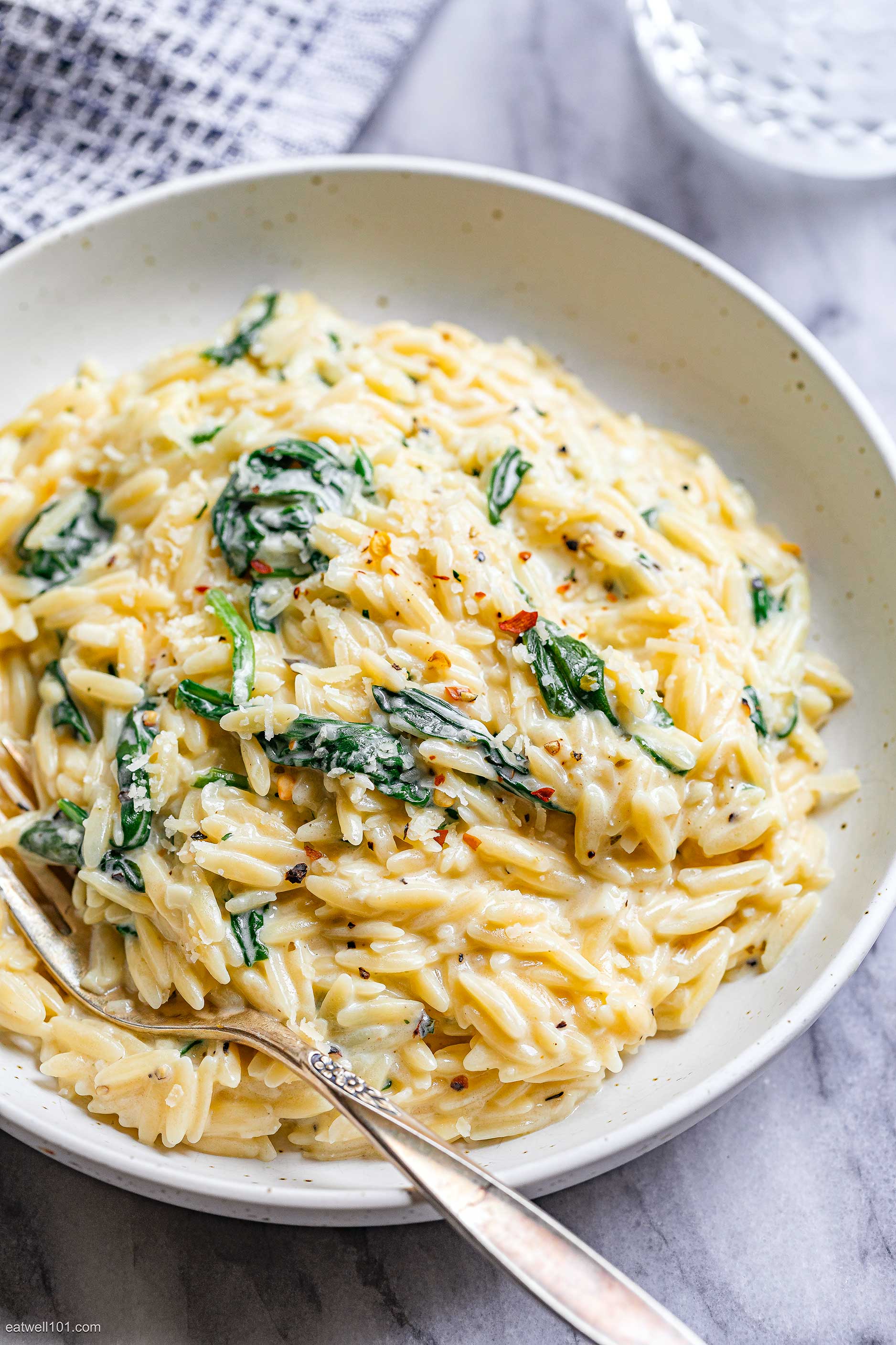 Creamy Orzo Pasta Recipe with Spinach – Creamy Orzo Pasta Recipe