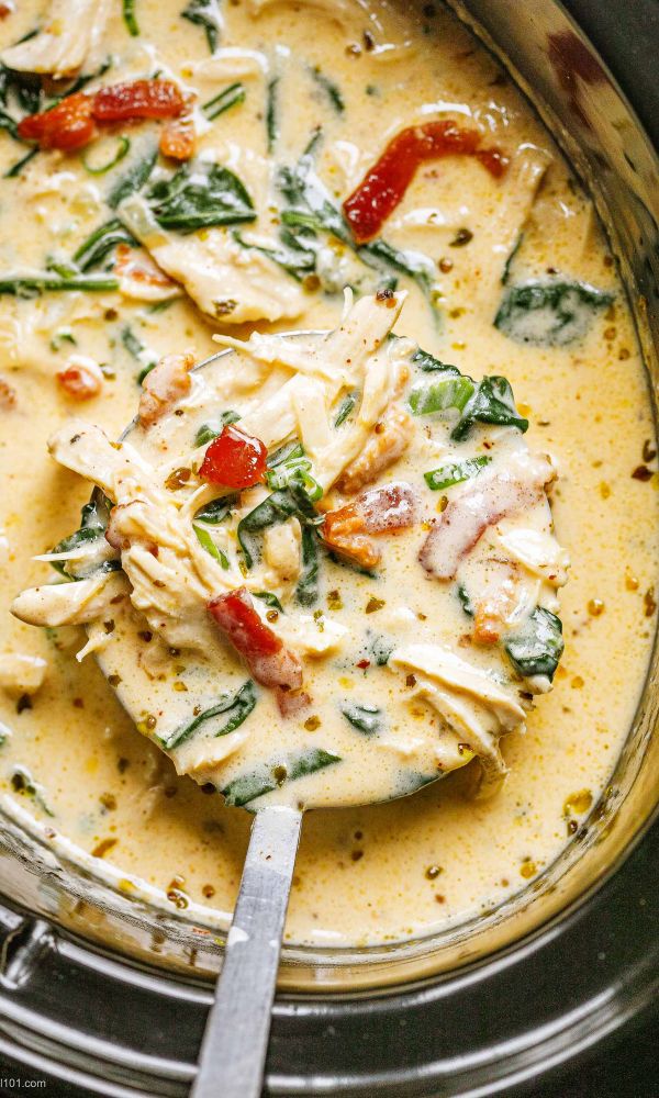 Slow Cooker Creamy Crack Chicken Soup