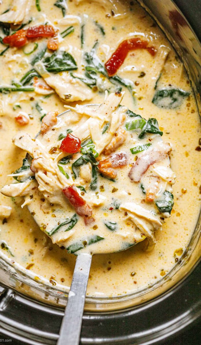 Slow Cooker Creamy Crack Chicken Soup