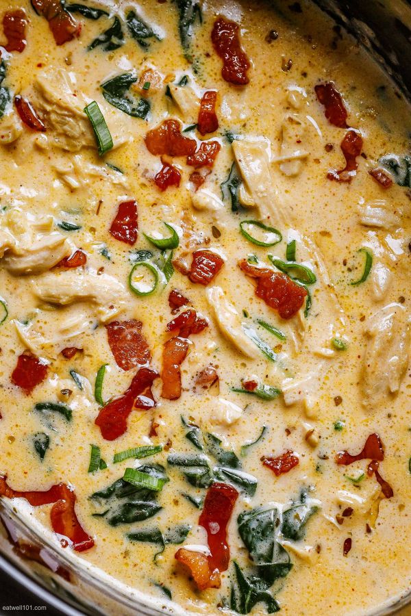 Slow Cooker Creamy Crack Chicken Soup